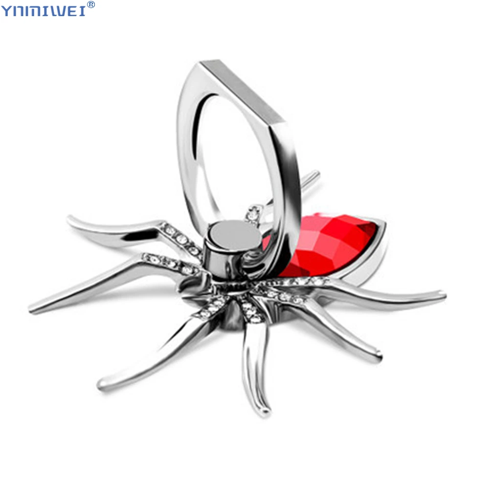 Soporte de anillo de dedo para teléfono móvil, soporte de anillo giratorio 360, soportes universales para teléfono móvil, Metal Spider Bling
