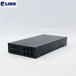 Caja Distribución Fibra FTTH 12 Puertos ST ftthELINK Negro
