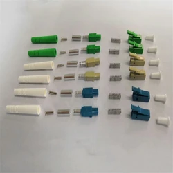 Kit Conector Fibra LC Simplex APC SM MM OM3 OM4 - 3mm FTTH