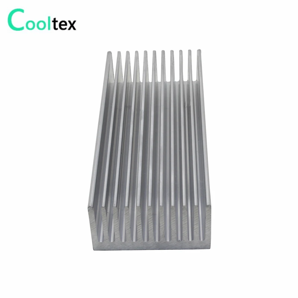 Disipador de calor de aluminio para Chip electrónico, disipador de calor de 100x40x20mm, amplificador de potencia LED IC, Enfriador de radiador - imagen 2