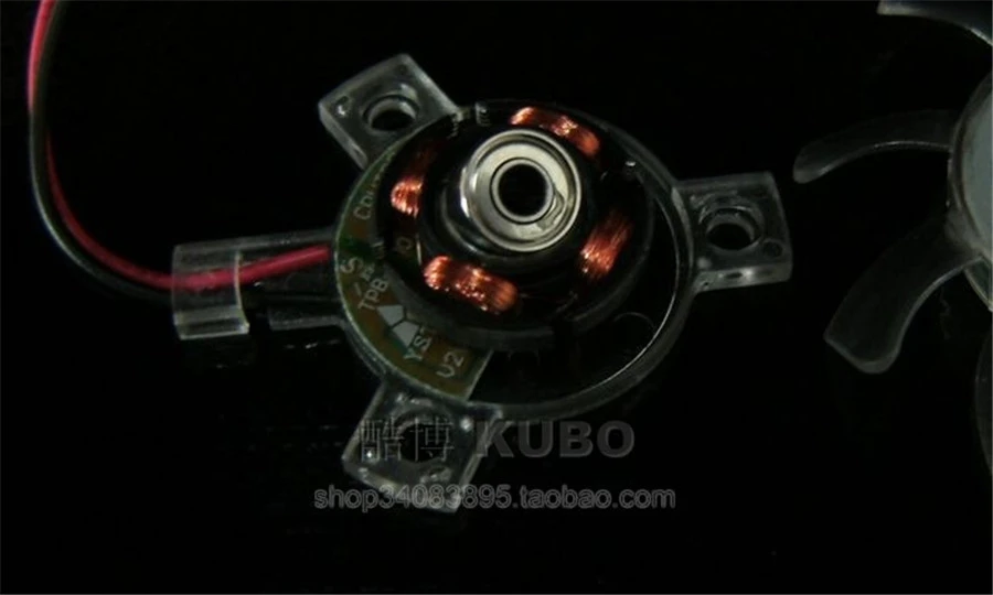 Y.S.TECH-aspas de ventilador originales, YD124510HB, 46MM de diámetro, 26mm de paso, 12V, 0.13A, para GT430, GT520, 610, 620, 2 pines - imagen 3