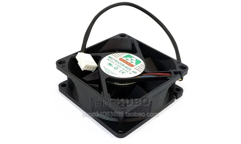 Protechnic-MGT7012YR-W25 ventilador de refrigeración de CPU, 7025, 70MM, 70x70x25MM, 12V, 0.39A con 4 pines - imagen 4