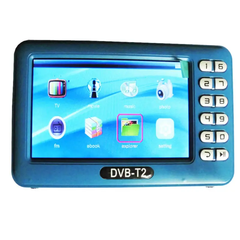 Digital DVB-T2T Mini Handheld TV with 4.3 inch LCD Screen (5)