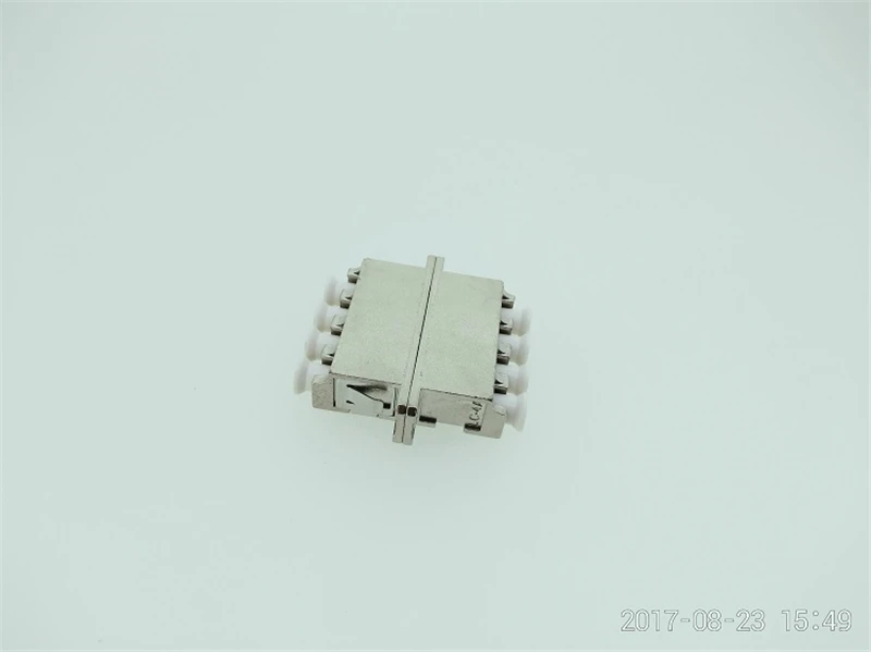Adaptador de fibra LC, carcasa de metal cuádruple, acoplador de fibra óptica SM MM, conector IL 0.2dB ftth, envío gratis, fábrica ELINK, 10 Uds. - imagen 4