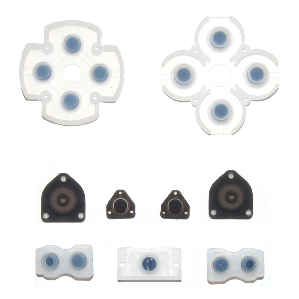 Goma conductora para ps4, almohadilla de botón conductora de silicona suave para reemplazo del controlador, para Sony Playstation 4 - imagen 2