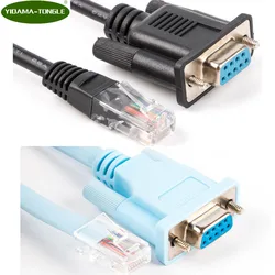 Cable consola RJ45 a DB9 Cat5e/6 para routers