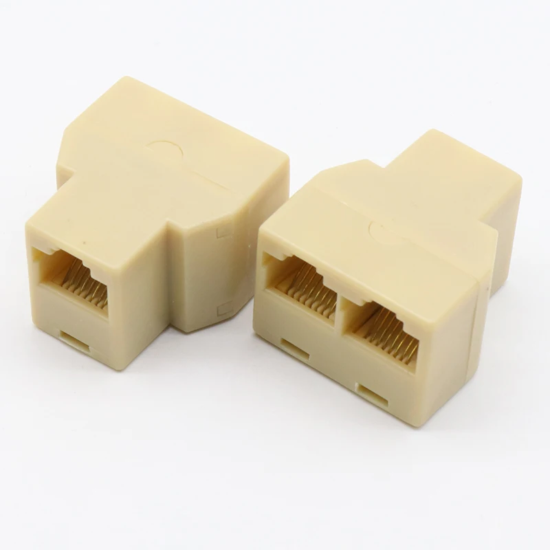 Conector divisor RJ45 para ordenador portátil y PC, adaptador divisor de red modular, CAT5, CAT6, LAN, 8P8C, RJ-45 - imagen 4
