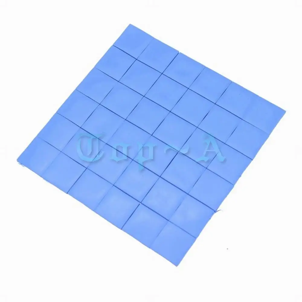 Mini almohadilla térmica GPU para CPU, almohadillas de silicona conductoras de refrigeración, 15mm x 1mm, azul, alta calidad, 36 piezas, 15x15x1mm, 1,0mm de espesor - imagen 2