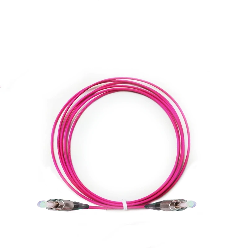 Cables de conexión de fibra óptica 10 Uds OM4 1M SX cable rojo/Voilet SC-ST SC-FC LC-SC LC-FC LC-ST FC-ST conector Simplex 2,0 3,0 puente - imagen 4