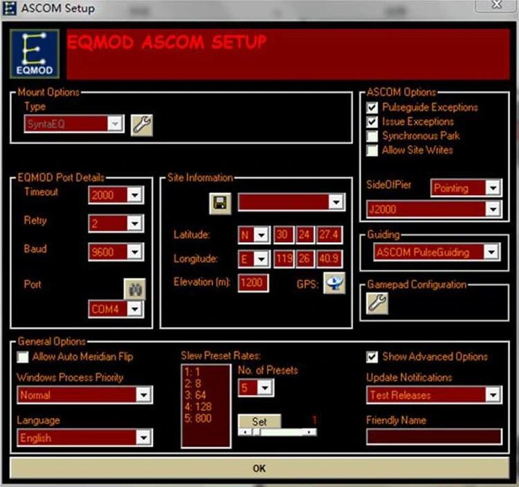 Control - Vista del Control
