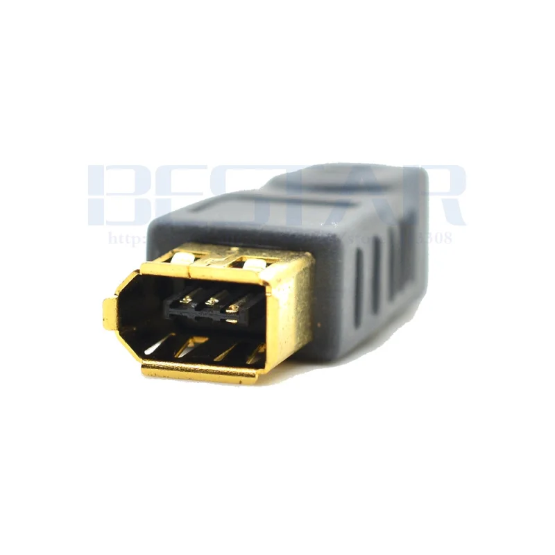 Adaptador de conector Firewire de 4 pines macho a 6 pines hembra, adaptador IEEE 1394, IEEE-1394a macho a hembra para transferencia de datos - imagen 3