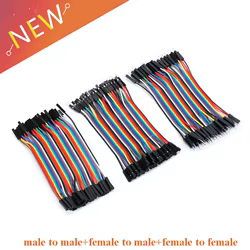 Cables Dupont 10 cm para protoboard, tres tipos de conexión