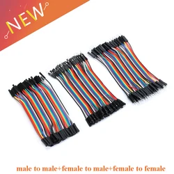Cables Dupont 10 cm para protoboard, tres tipos de conexión