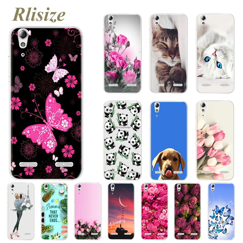 Funda de silicona suave para Lenovo A6000 A6010 fundas para Lenovo Lemon K3 TPU cubierta estampada en relieve 3D para Lenovo K3 K30-T Capa