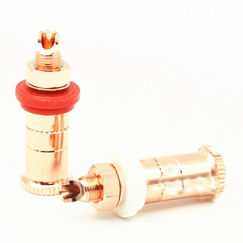 Altavoz de audio Hifi, enchufe de cobre, conector de altavoz de audio hifi, terminal amplificador, encuadernación, conector de enchufe tipo banana - imagen 2