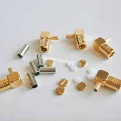 Conector hembra SMB 90° Sirius para RG174 RG316 LMR100 ángulo recto