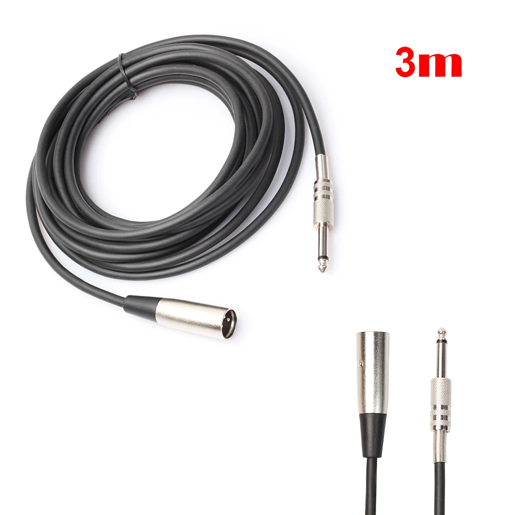 Cable Audio XLR Macho 3 Pines a Jack 6,35 mm – Negro - imagen 4