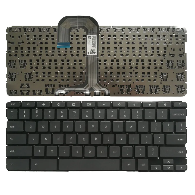 Teclado de portátil de EE. UU. Para HP Chromebook 11 G6 EE, L12695-001, sin marco, NSK-XL0SQ