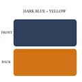 DARK BLUE and YELLOW