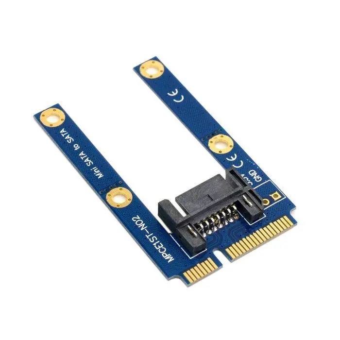 Mini PCI-E mSATA SSD de 50mm a SATA, disco duro de 7 pines, adaptador de extensión PCBA - imagen 2