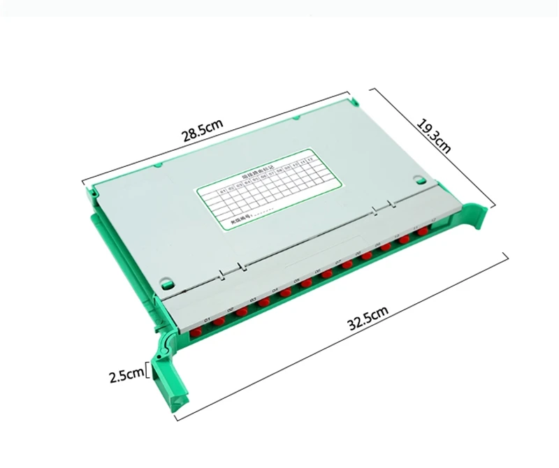 Bandeja de empalme de fibra óptica integrativa de 12 núcleos con adaptador FC y pigtals FC SM 1,5 mtr ftth caja de casete de fibra óptica ELINK 2 uds - imagen 3