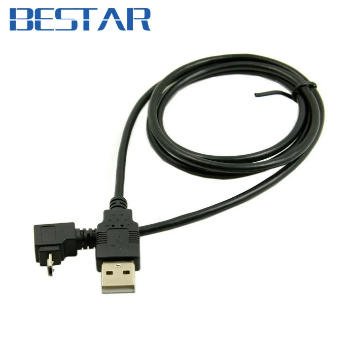 Cable conector de carga de datos USB Micro USB macho a USB macho en ángulo arriba y abajo de 90 grados 20cm 30cm 100cm 1m para tableta - imagen 5