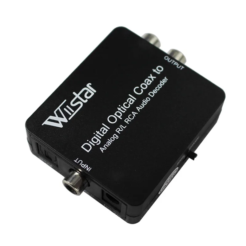 Decodificador Wiistar DTS/AC3 Decodificador y convertidor de audio L/R digital a analógico con conector de audio de 3,5 mm con cable óptico - imagen 4