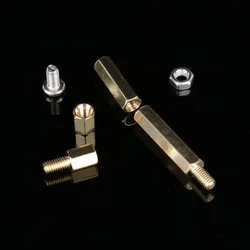 Espaciador Latón M3 Macho-Hembra para PCB con Tuercas