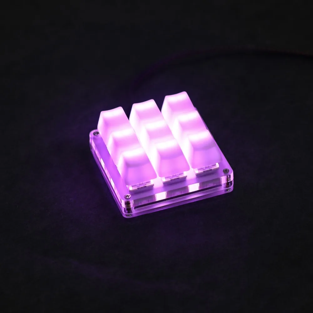 QMK Hotswap YMDK RGB, Teclado mecánico de 9 teclas, compatible con función Macro, interruptores tipo C MX, numérico para juegos, Photoshop