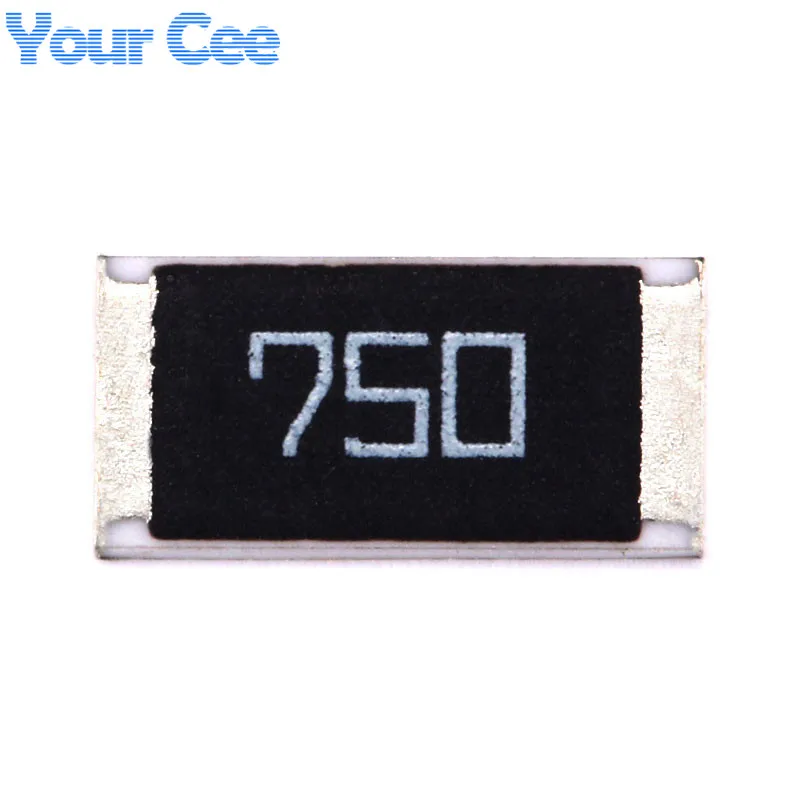 100 uds/10 Uds 75ohm 2512 resistencia de Chip SMD 75 Ohm 75R 750 1W 5% resistencia Kit de bricolaje - imagen 3
