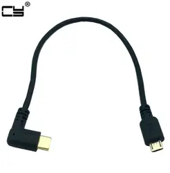 Cable OTG USB-C a Micro-B 90 grados para DAC portátil