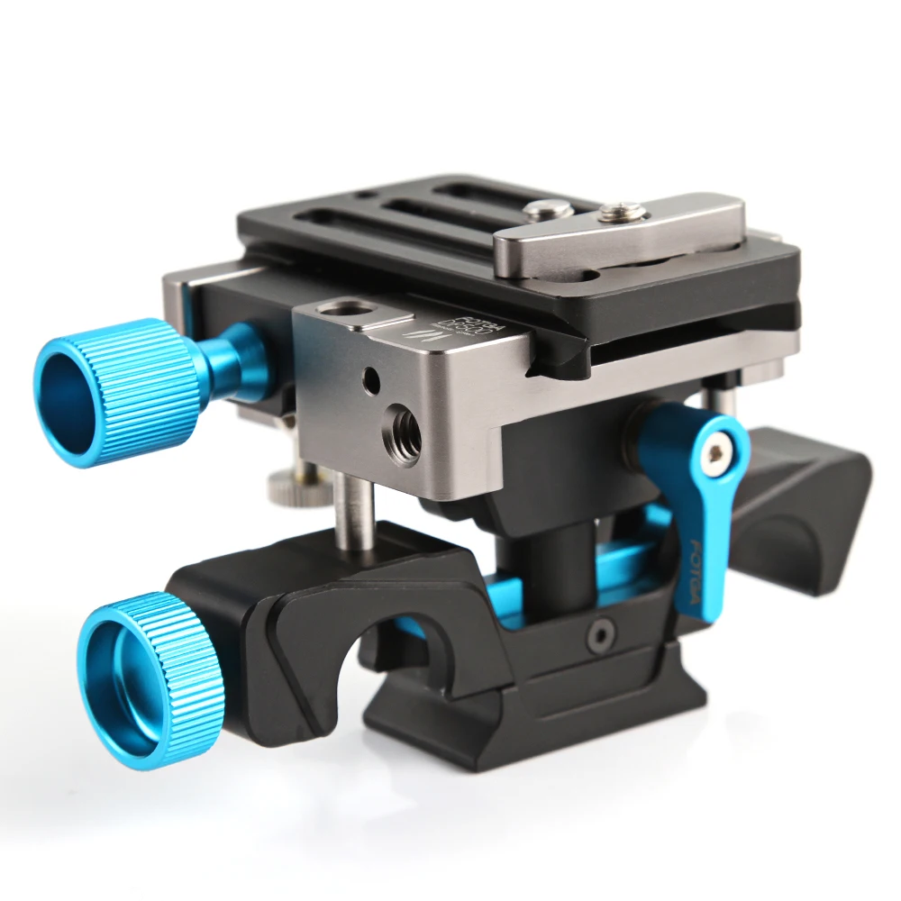 FOTGA-Juego de módulos de soporte de instalación rápida DP500 Mark III 3 QR, plataforma de placa base de varilla de 15mm para FF BMCC FS700 A7 II 5D2 5D3