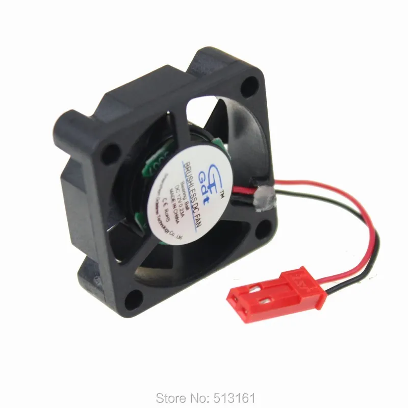 10 unids/lote 30mm 30x30x10mm 3cm JST conector Cojinete de bolas DC ventilador de refrigeración - imagen 4