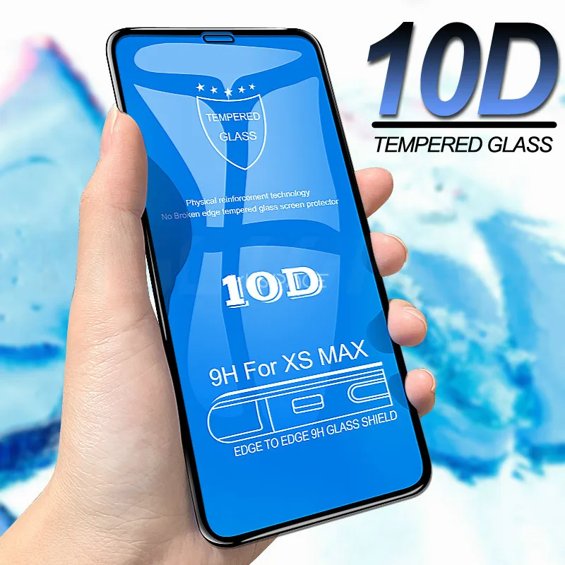 2 uds 3D curvado 9H vidrio templado para iPhone X Xs XR 11 12 13 mini 14 15 16 Pro Max 6 6S 7 8 Plus SE Protector de pantalla de cubierta completa