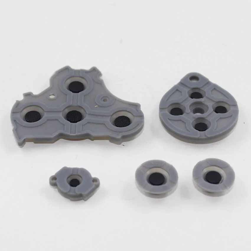 ChengHaoRan-almohadilla de goma conductora para ngc, controlador de color negro y gris para GAMECUBE, 10 juegos por lote - imagen 3