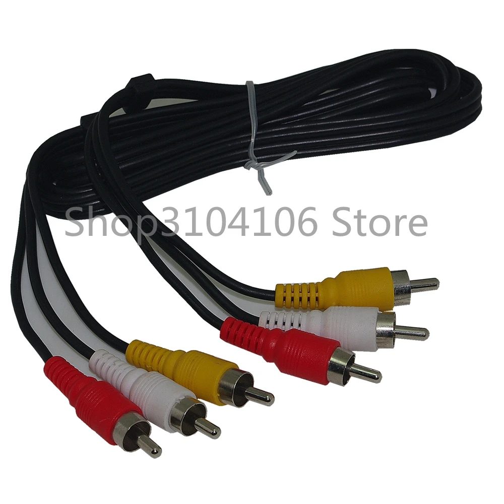 4FT 1,2 M 3 RCA a RCA Cable 3XRCA macho a 3X RCA macho Cable 3RCA a 3RCA para DVD