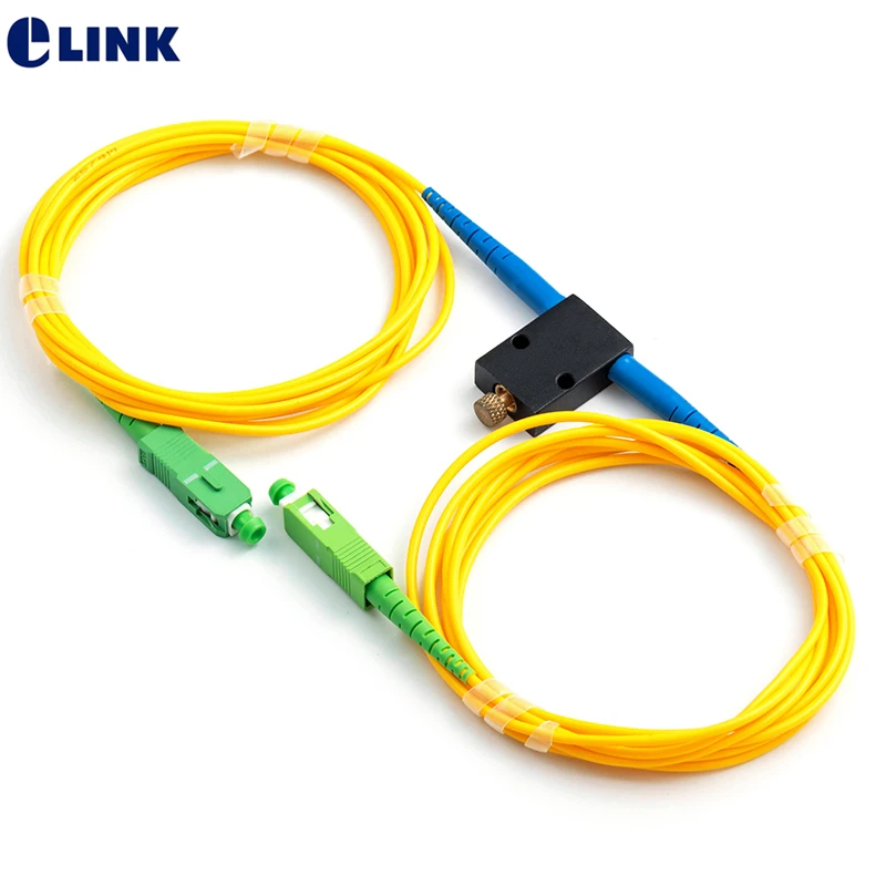 Atenuador de fibra ajustable SC APC 0-60dB en línea mecánico variable en línea tipo óptico ftth UPC monomodo Simplex ELINK - imagen 3