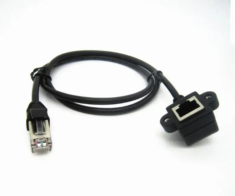 Dimensiones del extensor ethernet 8P8C para montaje en panel