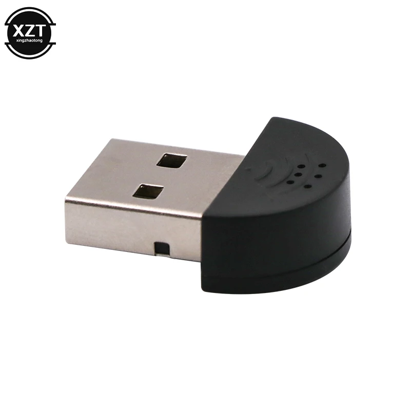 Super Mini USB 2,0 micrófono portátil de estudio micrófono de voz controlador de Audio gratis para ordenador portátil/portátil/PC/MSN/Skype adaptador USB - imagen 5