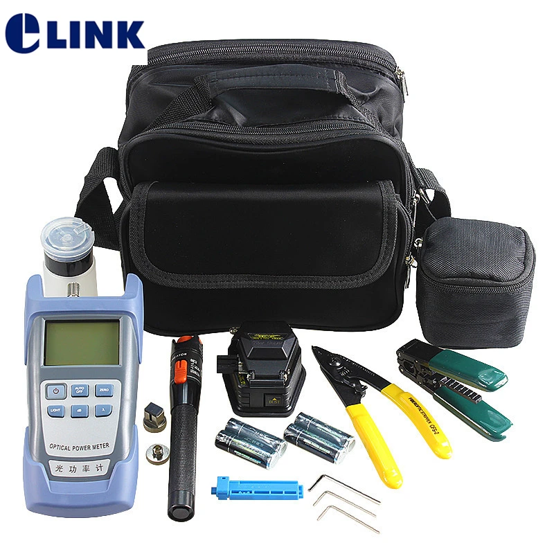 Kits de herramientas FTTH SKL-6C cuchilla de fibra 10mw VFL CFS-2 pelador de fibra pelado de cables FTTHELINK 12 unids/set - imagen 2