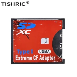 TISHRIC Adaptador SD a CF – Lector UDMA para Cámara Réflex