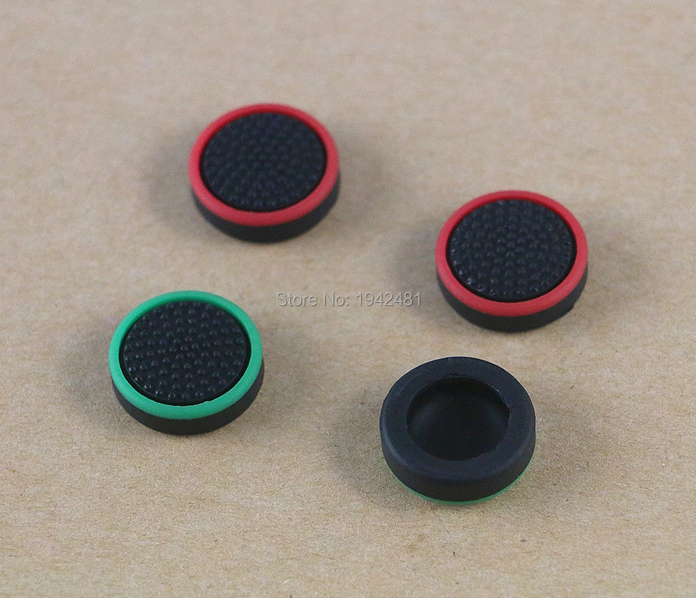 30 Uds. Cubierta de tapa de Joystick de controlador analógico de silicona luminosa multicolor para interruptor Joy Con empuñaduras de palanca de pulgar - imagen 4