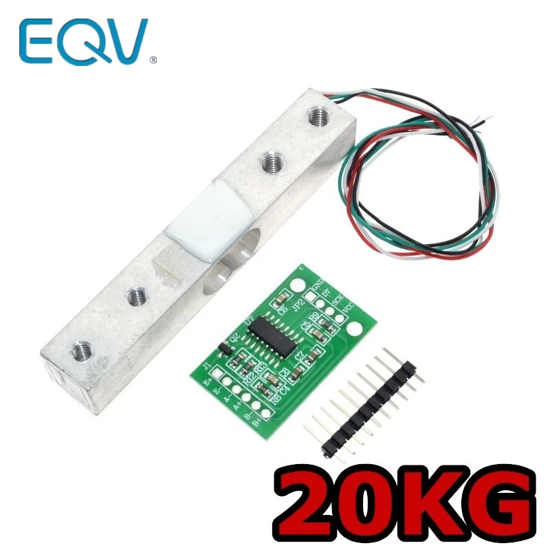 Sensor de peso Digital de celda de carga, báscula de cocina electrónica portátil de 20KG, Sensor de pesaje HX711, módulo Ad