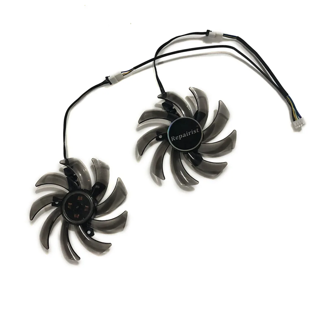 2Pcs/Set Ventilador de tarjeta gráfica,FDC10H12S9-C, Enfriador GPU,para Palit GeForce CMP 30HX 6GB,para PNY GTX 1080 XLR8 Gaming OC,para PNY GeForce GTX 1060 XLR8 Gaming OC,reemplazo GA91S2U - imagen 2