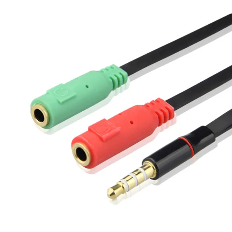 Divisor Micrófono Auriculares 3.5mm Cable Audio Cable Auxiliar Empalme Ordenador Divisor Teléfono Móvil Auriculares - imagen 2