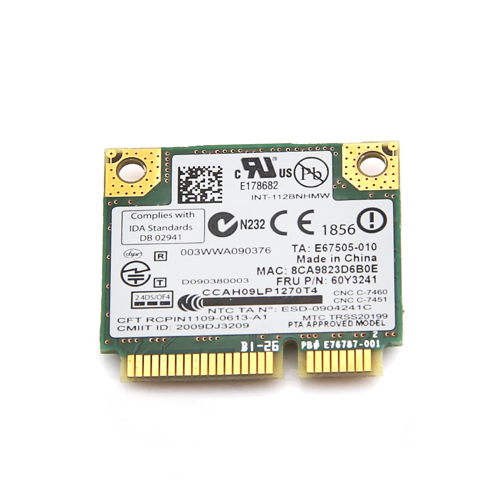 Mini tarjeta PCIe para Lenovo Intel inalámbrico-n 1000 112BNHMW 300Mbps Wifi 802.11b/G/N 60Y3240 para IBM Thinkpad L410 L510 SL510 X201 - imagen 2