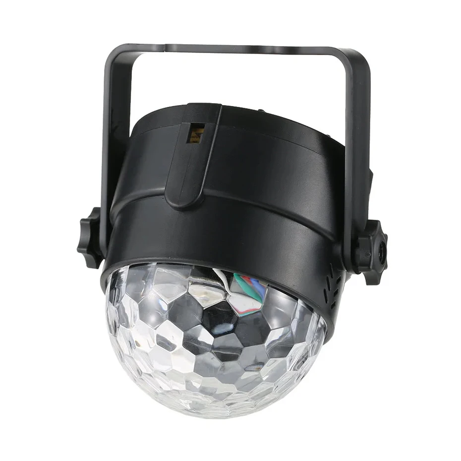ALIEN-bola mágica de cristal LED RGB de 3W para DJ, Bola de discoteca, Lumiere con sonido activado, efecto de iluminación de escenario, música, fiesta de Navidad y vacaciones - imagen 3