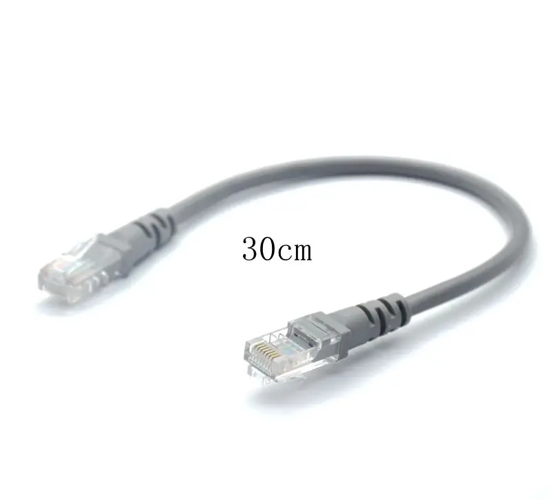 Cable de red Ethernet CAT 5 CAT 6, 10cm, 30cm, 50cm, 0,1 m, 0,3 m, 0,5 m, CAT5e, CAT6e, UTP, macho a macho, RJ45, parche LAN, cable corto - imagen 4