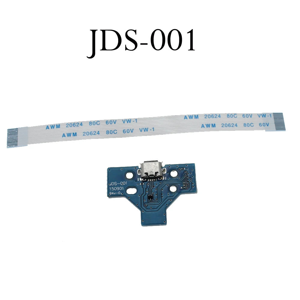 JDS-001 JDS011 JDS030 JDS040 55 Placa de enchufe de puerto de carga USB micro placa de cargador con cable de cinta flexible para placa de control PS4 - imagen 2