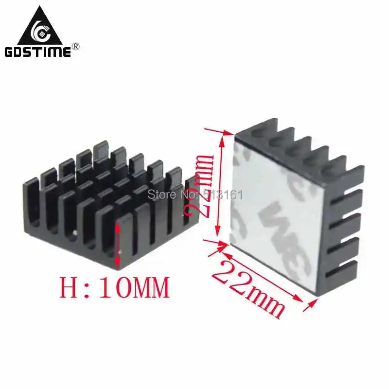 22x22x10mm heatsink black(3)